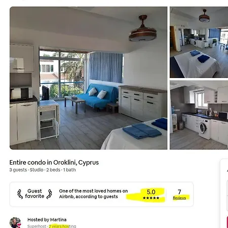 Apartman Large Studio 300m From The Beach Lárnaka